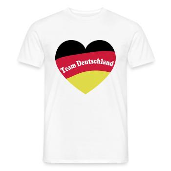 Fußball Deutschland EM Europameister - Männer T-Shirt - Weiß - Vorne - AI Model Male 178 dark (178cm)