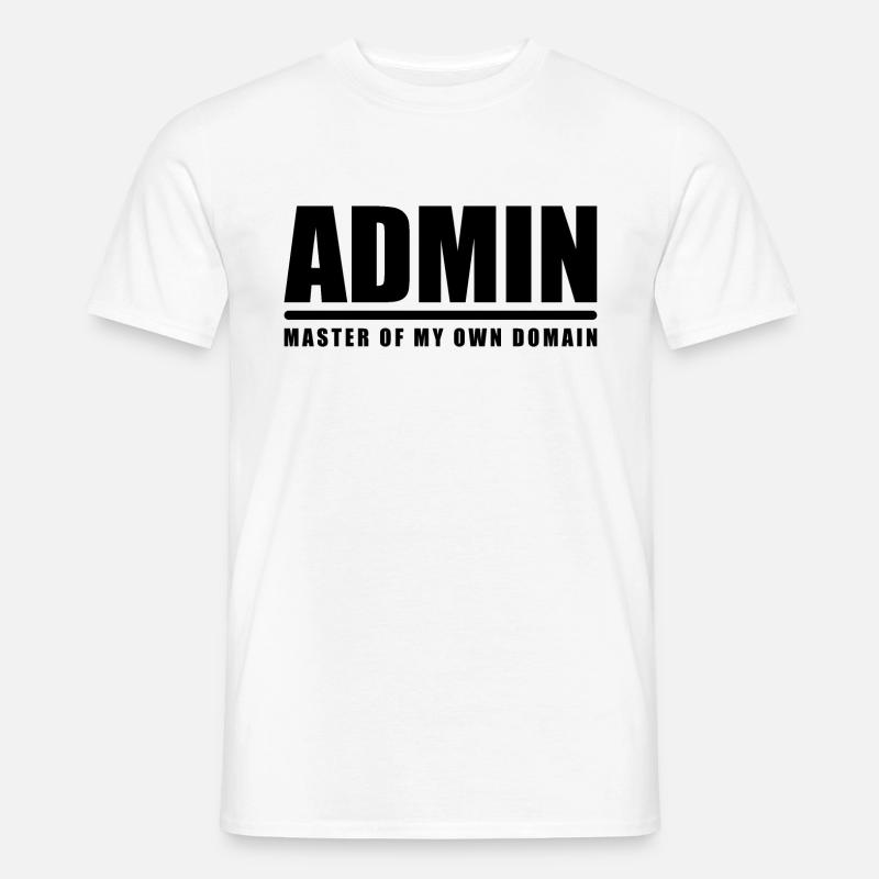 Admin Administrator domain master Meister Webseite - Männer T-Shirt - Weiß