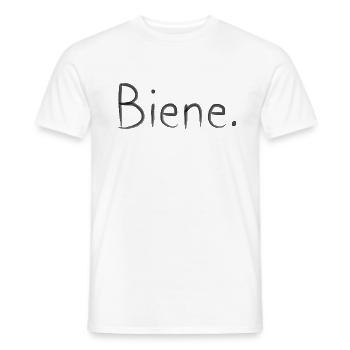 BIENE - Männer T-Shirt - Weiß - Vorne - AI Model Male 178 dark (178cm)