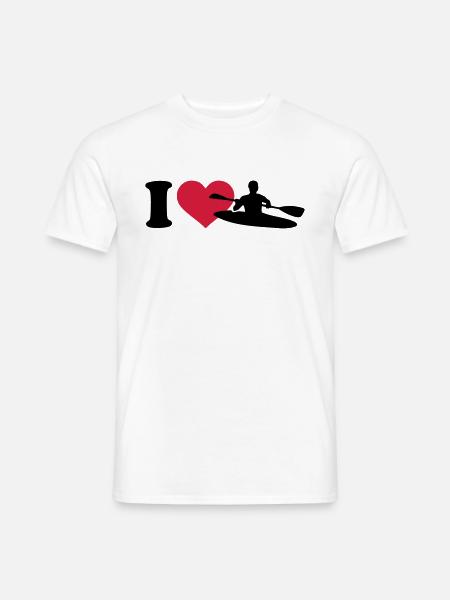 I love Kayak - Men's T-Shirt - white