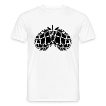 houblon - T-shirt homme - blanc - Devant - AI Model Male 178 dark (178cm)