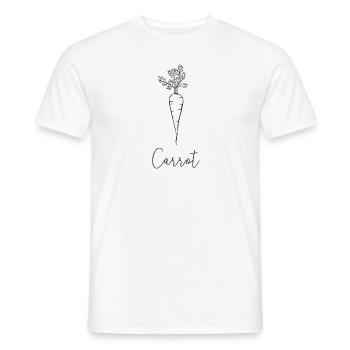 carotte - T-shirt homme - blanc - Devant - AI Model Male 178 dark (178cm)