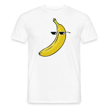 Banana Thug - T-shirt homme - blanc - Devant - AI Model Male 178 dark (178cm)
