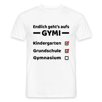 Gymnasium Einschulung 5. Klasse Geschenk - Männer T-Shirt - Weiß - Vorne - AI Model Male 178 dark (178cm)