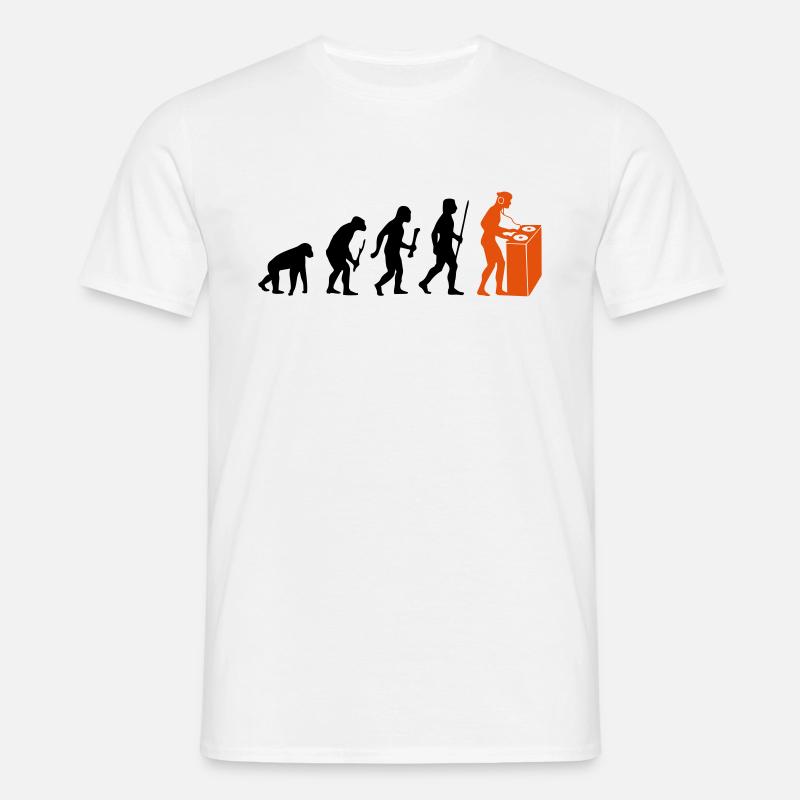 Evolution Techno - Men's T-Shirt - white