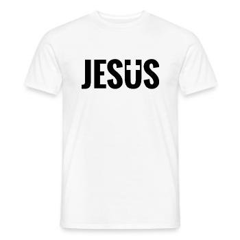Christ Bible verse - Men's T-Shirt - white - Front - AI Model Male 178 dark (178cm)