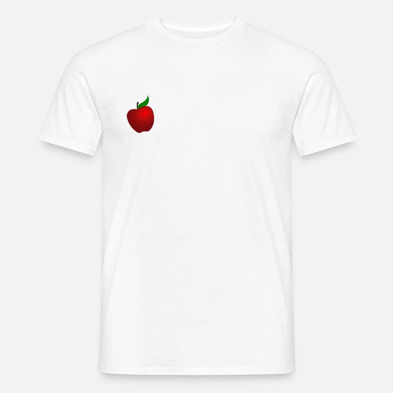 roter apfel - Männer T-Shirt - Weiß