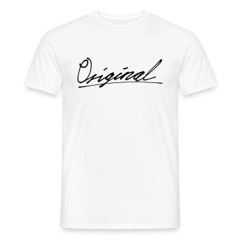 original - T-shirt homme - blanc - Devant - AI Model Male 178 dark (178cm)