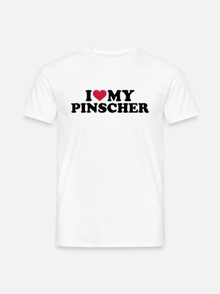 Pinscher - Männer T-Shirt - Weiß