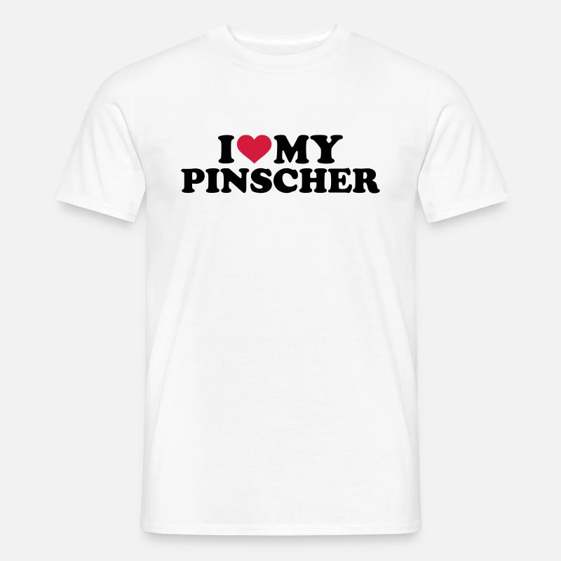 Pinscher - Männer T-Shirt - Weiß