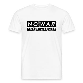 No War But Class War - Männer T-Shirt - Weiß - Vorne - AI Model Male 178 dark (178cm)