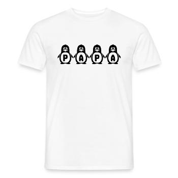 Papa - T-shirt homme - blanc - Devant - AI Model Male 178 dark (178cm)
