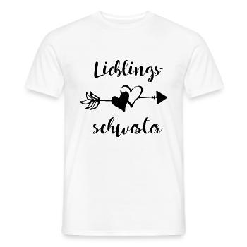 Favorite sister sister twin gift - Men's T-Shirt - white - Front - AI Model Male 178 dark (178cm)
