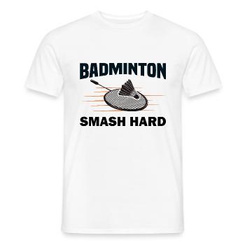 Federball Badminton Sport Cadeau - T-shirt homme - blanc - Devant - AI Model Male 178 dark (178cm)