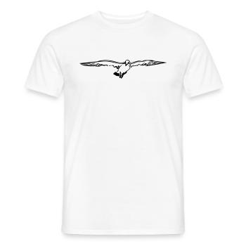 mouette - T-shirt homme - blanc - Devant - AI Model Male 178 dark (178cm)