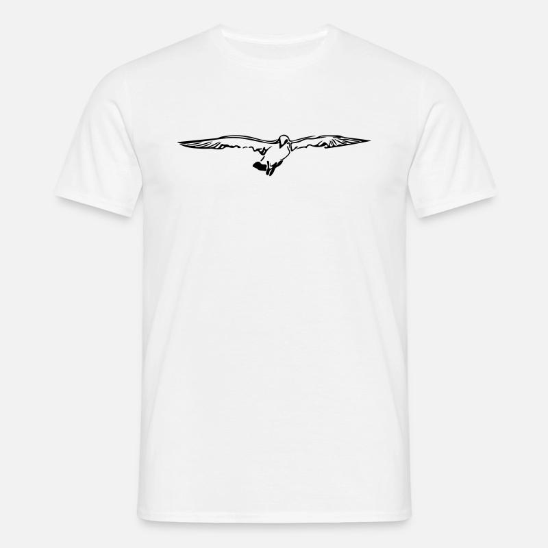Möwe - Männer T-Shirt - Weiß