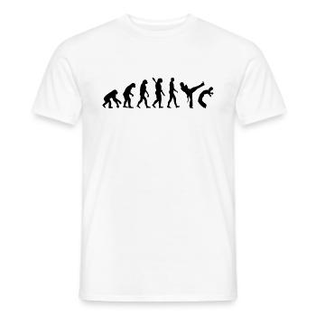 Evolution Capoeira - Männer T-Shirt - Weiß - Vorne - AI Model Male 178 dark (178cm)