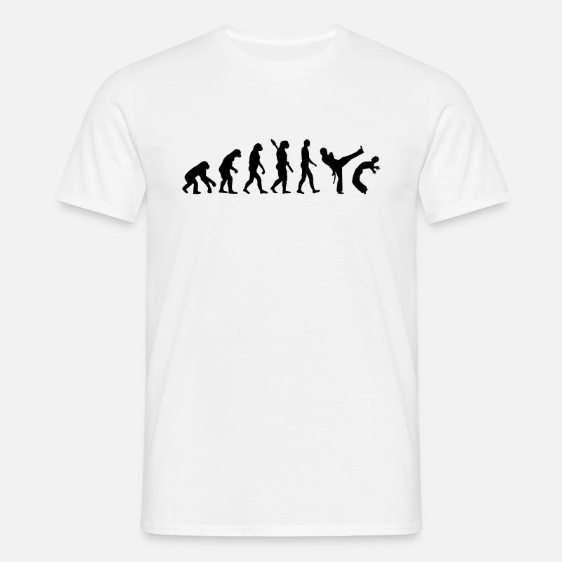Evolution Capoeira - Männer T-Shirt - Weiß