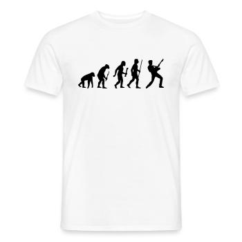 Evolution Rock - Men's T-Shirt - white - Front - AI Model Male 178 dark (178cm)