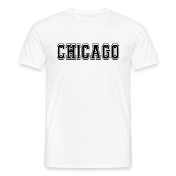 Chicago - T-shirt homme - blanc - Devant - AI Model Male 178 dark (178cm)