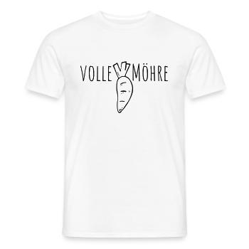 volle möhre - Männer T-Shirt - Weiß - Vorne - AI Model Male 178 dark (178cm)