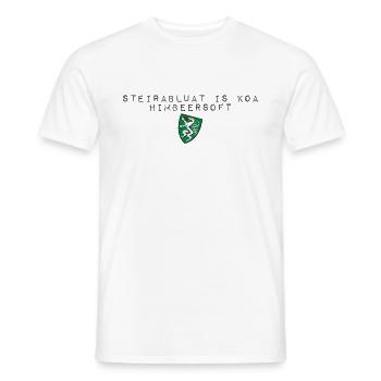 Steirablut ist kein Himbeersaft Wappen Steiermark - Männer T-Shirt - Weiß - Vorne - AI Model Male 178 dark (178cm)