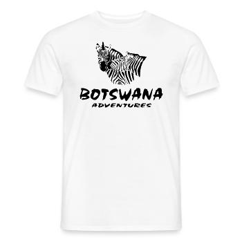 Botswana - Zebra - Men's T-Shirt - white - Front - AI Model Male 178 dark (178cm)