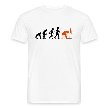 Evolution Office Office Etudiant officiel - T-shirt homme - blanc - Devant - AI Model Male 178 dark (178cm)