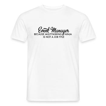 Event Manager - Männer T-Shirt - Weiß - Vorne - AI Model Male 178 dark (178cm)