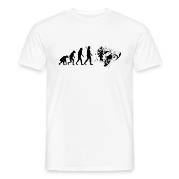 Evolution Snowmobile - Männer T-Shirt - Weiß - Vorne - AI Model Male 178 dark (178cm)