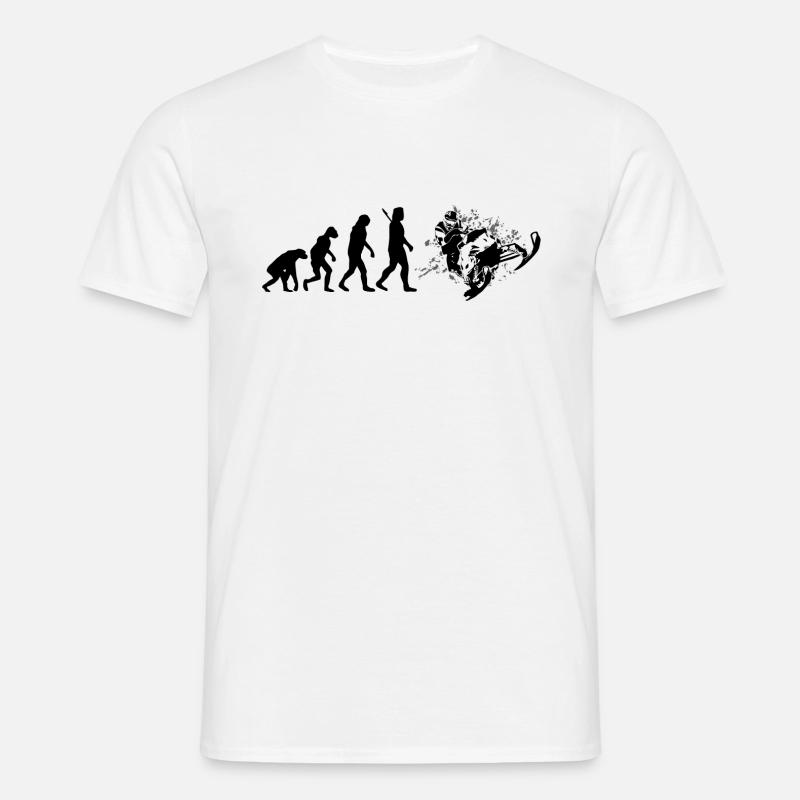 Evolution snowmobile - Men's T-Shirt - white