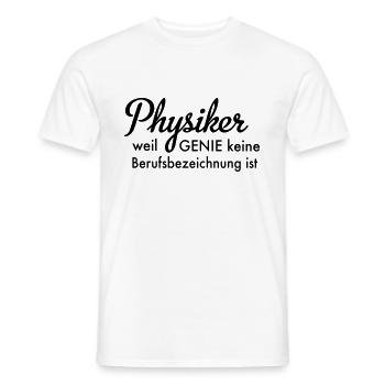 Physiker - Männer T-Shirt - Weiß - Vorne - AI Model Male 178 dark (178cm)