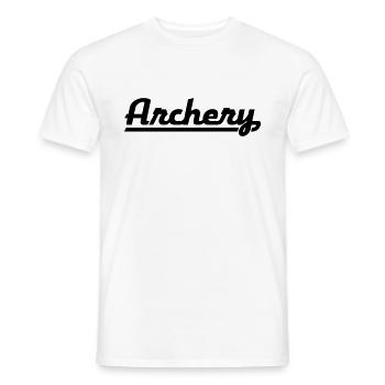 ARCHERY - T-shirt homme - blanc - Devant - AI Model Male 178 dark (178cm)