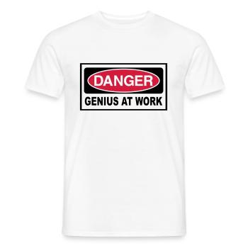 Genie - Männer T-Shirt - Weiß - Vorne - AI Model Male 178 dark (178cm)