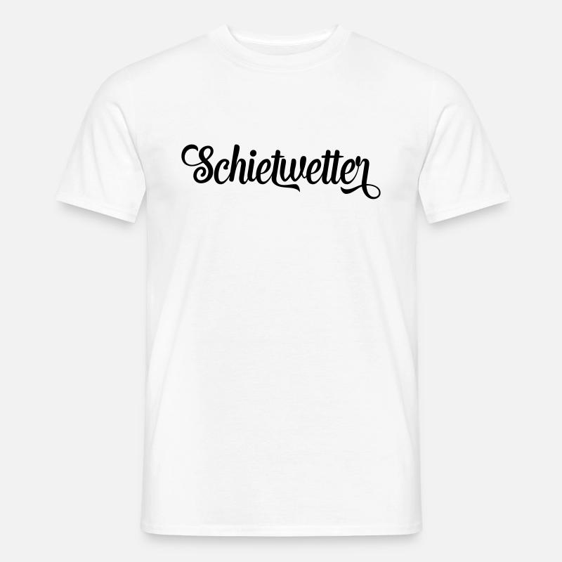 schietwetter - Männer T-Shirt - Weiß