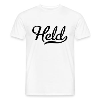Held - Männer T-Shirt - Weiß - Vorne - AI Model Male 178 dark (178cm)