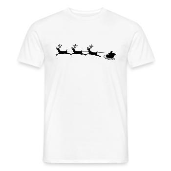Santa Claus Santa Claus - T-shirt homme - blanc - Devant - AI Model Male 178 dark (178cm)