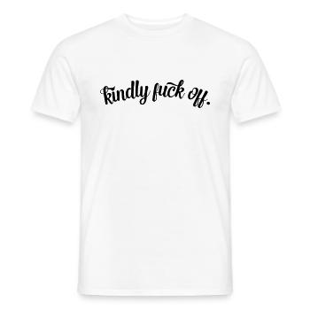 va te faire foutre - T-shirt homme - blanc - Devant - AI Model Male 178 dark (178cm)