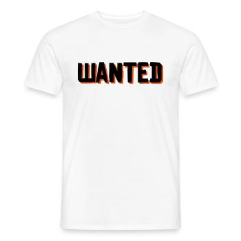 Wanted Red Dead Redemption - Männer T-Shirt - Weiß - Vorne - AI Model Male 178 dark (178cm)