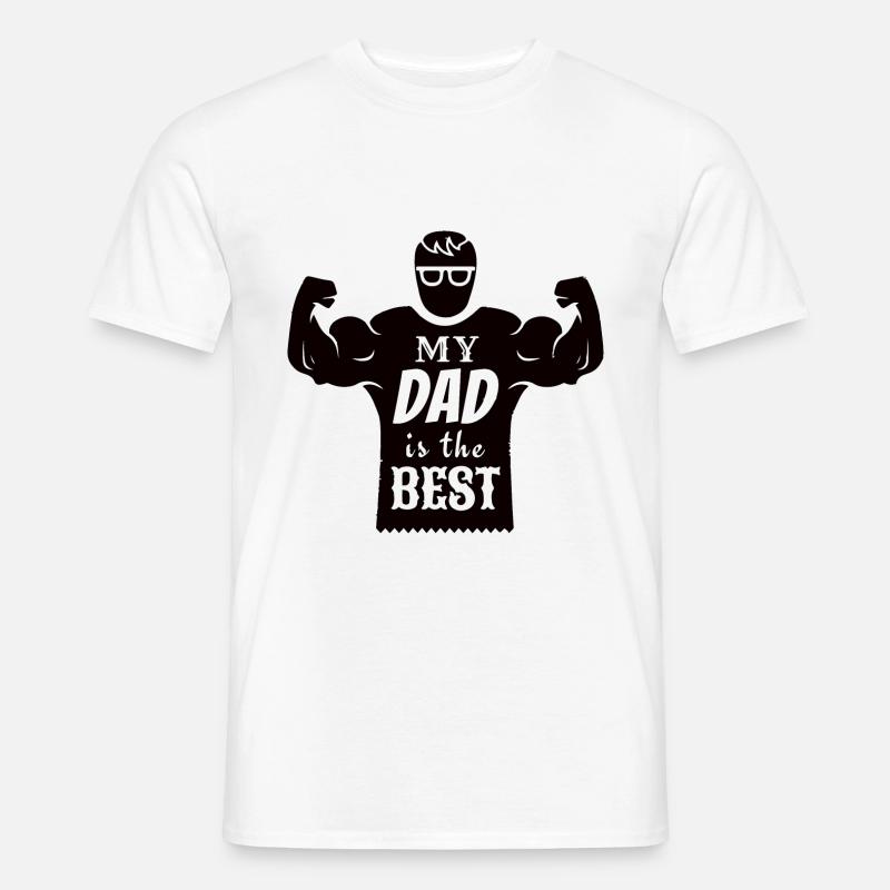 My Dad is the best - Männer T-Shirt - Weiß