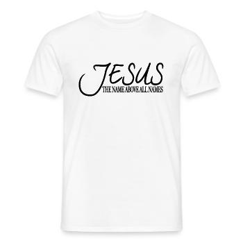 Jésus-Christ de Nazareth Foi Bible Jésus - T-shirt homme - blanc - Devant - AI Model Male 178 dark (178cm)
