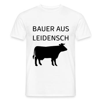 Fermier par passion - T-shirt homme - blanc - Devant - AI Model Male 178 dark (178cm)