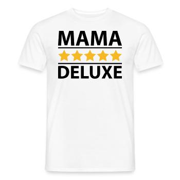 Mama Deluxe - Männer T-Shirt - Weiß - Vorne - AI Model Male 178 dark (178cm)