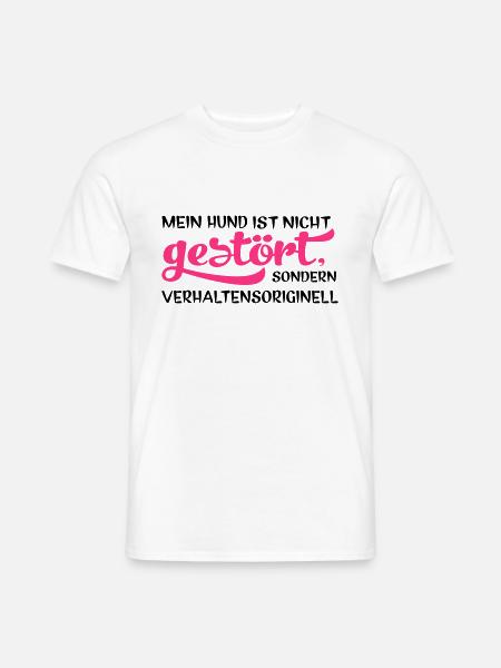 Hund - Männer T-Shirt - Weiß