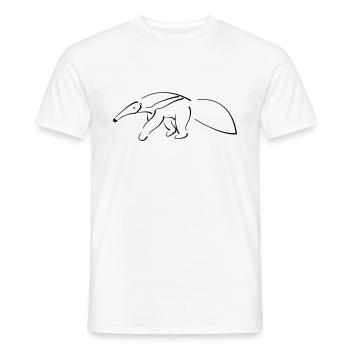 Ameisenbär - Männer T-Shirt - Weiß - Vorne - AI Model Male 178 dark (178cm)