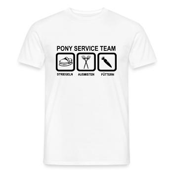 Pony - Männer T-Shirt - Weiß - Vorne - AI Model Male 178 dark (178cm)
