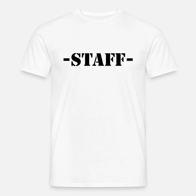 staff - Männer T-Shirt - Weiß