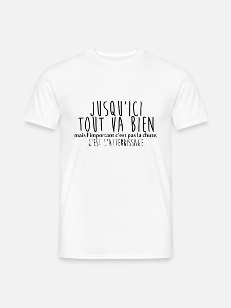jusquici tout va bien 02 - T-shirt homme - blanc