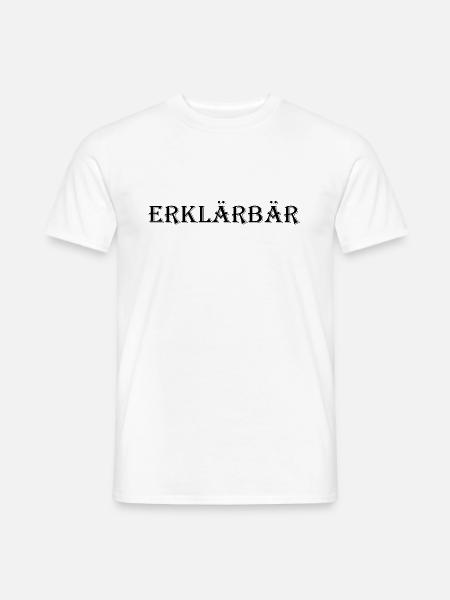 Erklärbär - Für Lehrer, Trainer und Zocker Lehren - Männer T-Shirt - Weiß