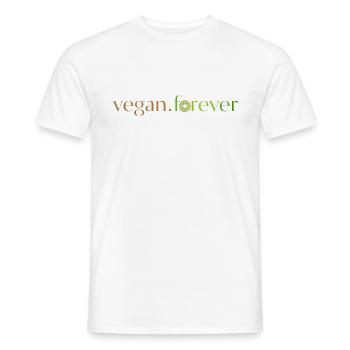 Vegan forever kiwi - T-shirt homme - blanc - Devant - AI Model Male 178 dark (178cm)
